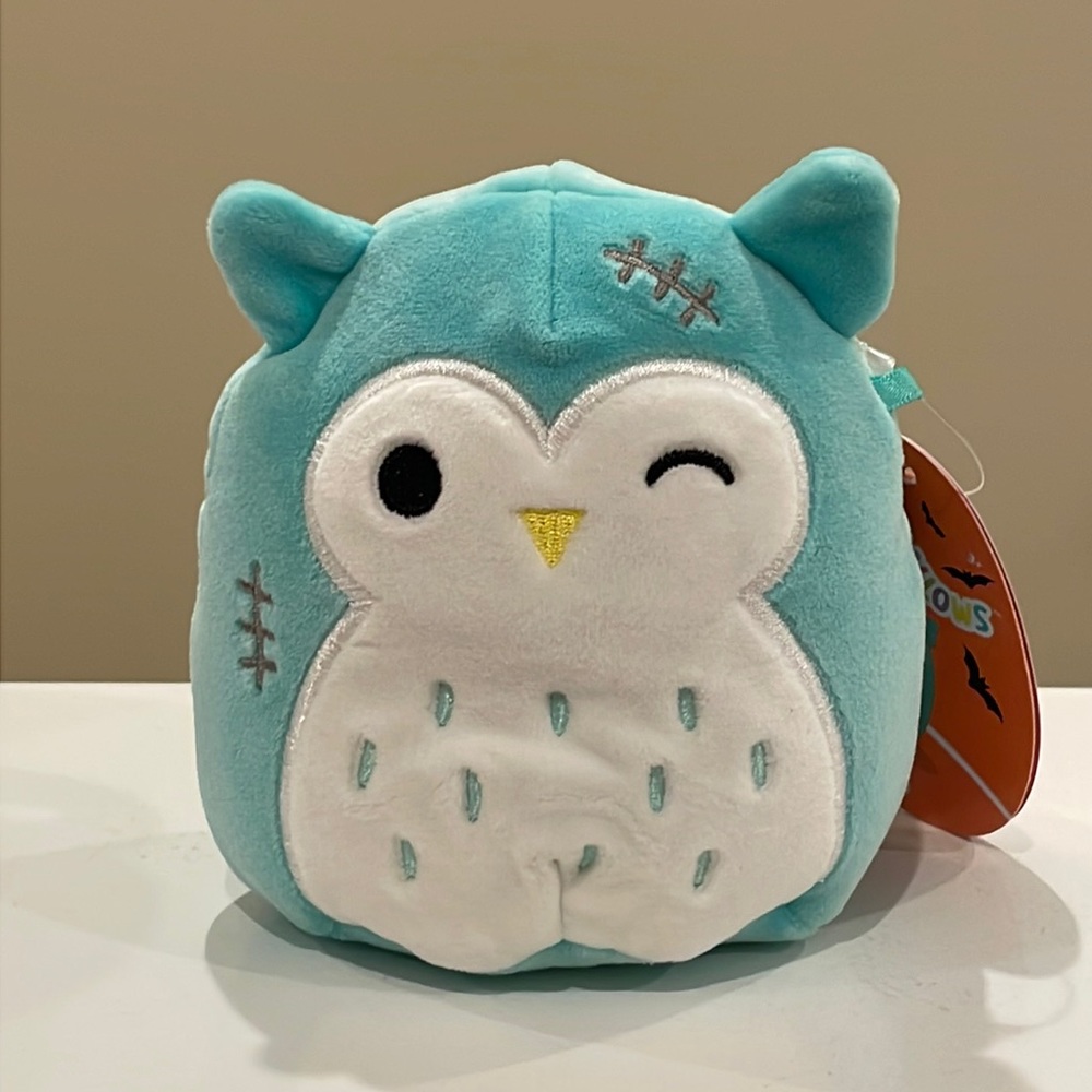 NWT 4.5” Winston the Franken Owl Halloween Squishmallow
